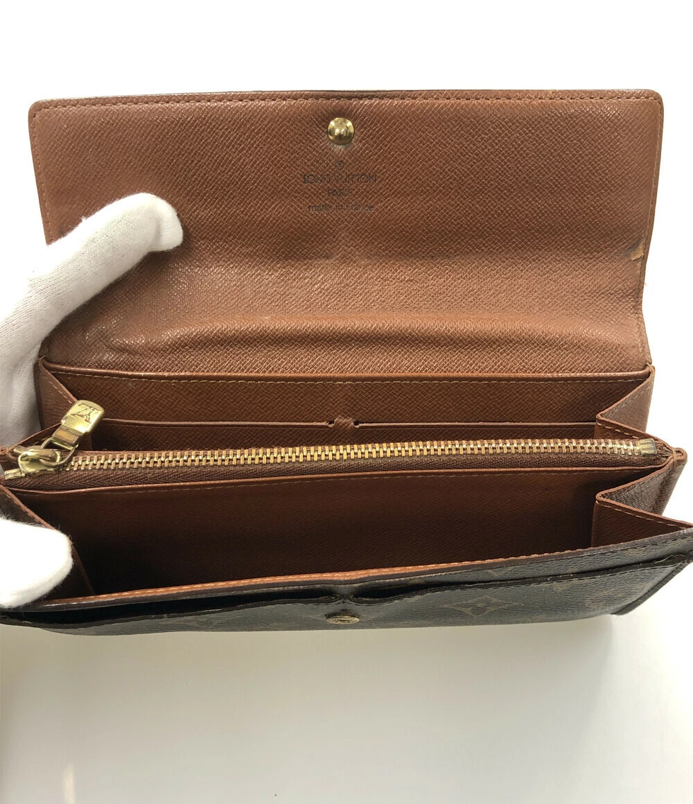 Louis Vuitton Portemonnaie Monogram Wallet Pochette Credit Long